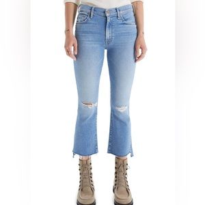 MOTHER denim The Insider Crop Step Fray